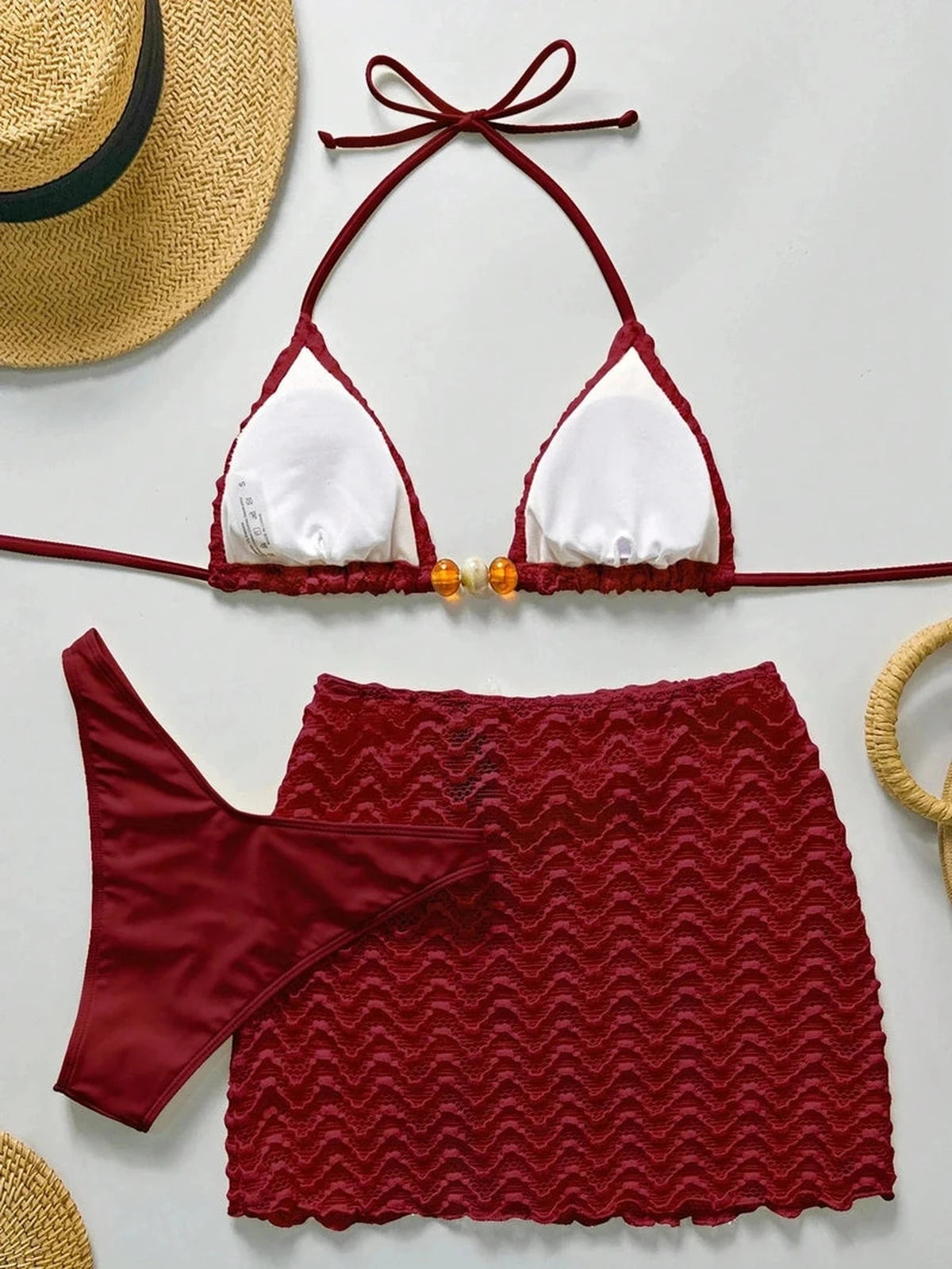 Conjunto Biquíni 3 Peças Pérola