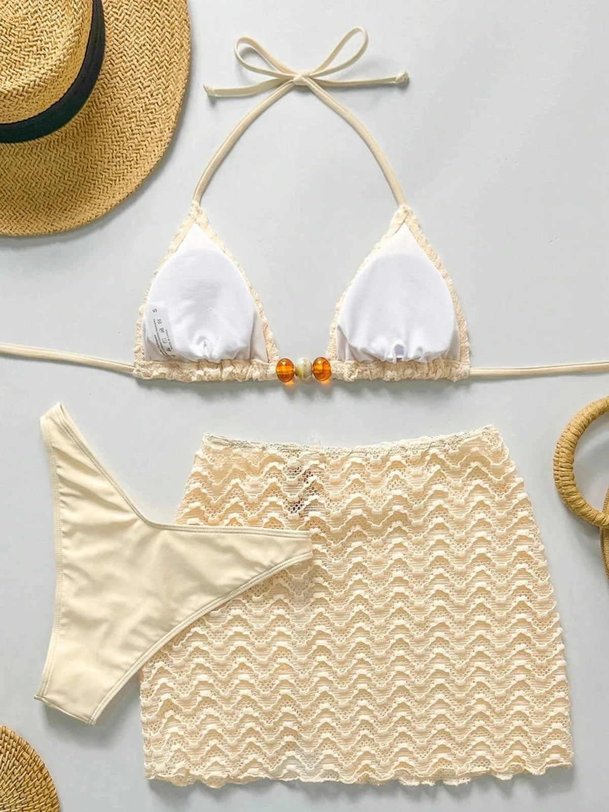 Conjunto Biquíni 3 Peças Pérola