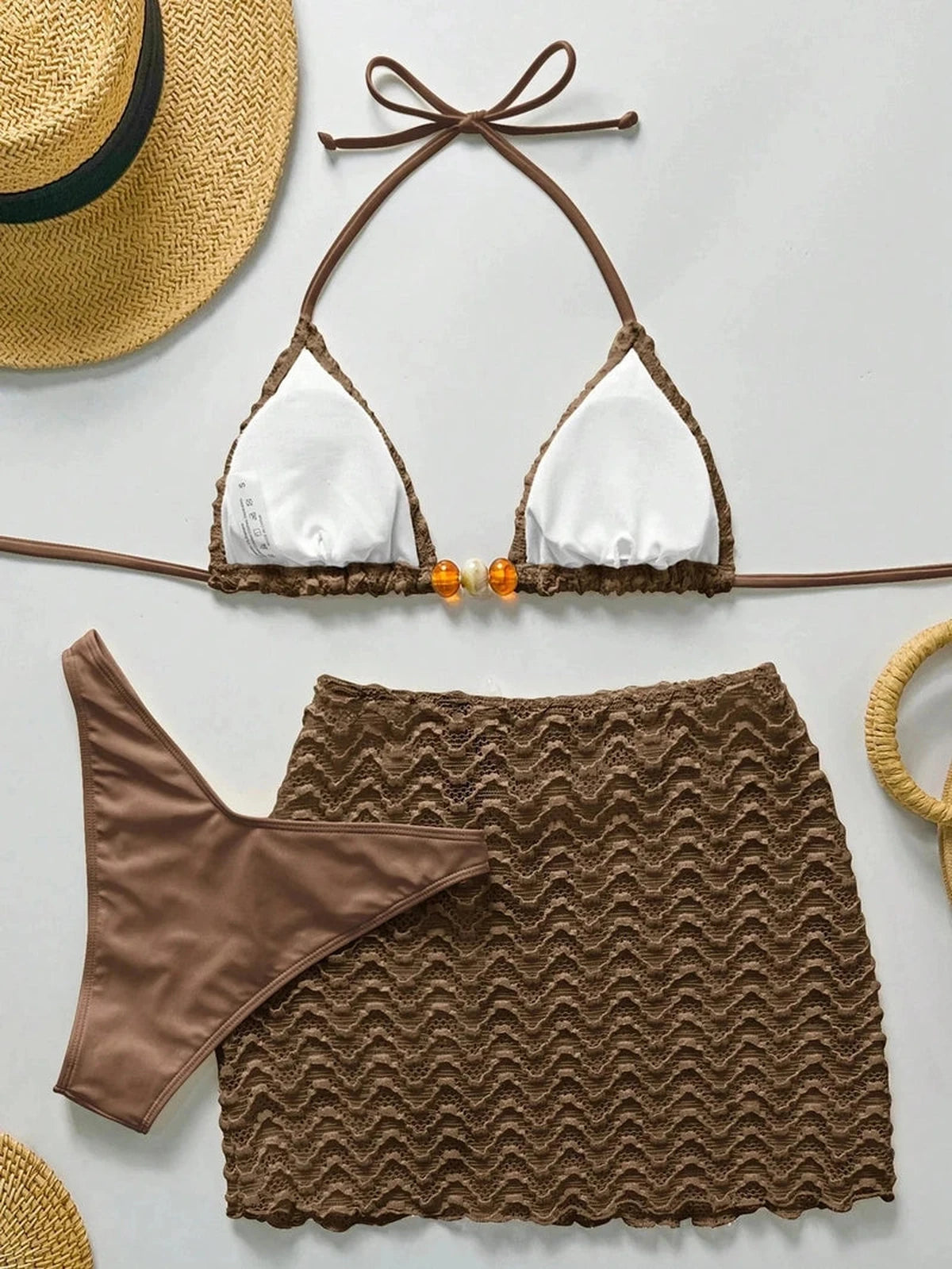 Conjunto Biquíni 3 Peças Pérola