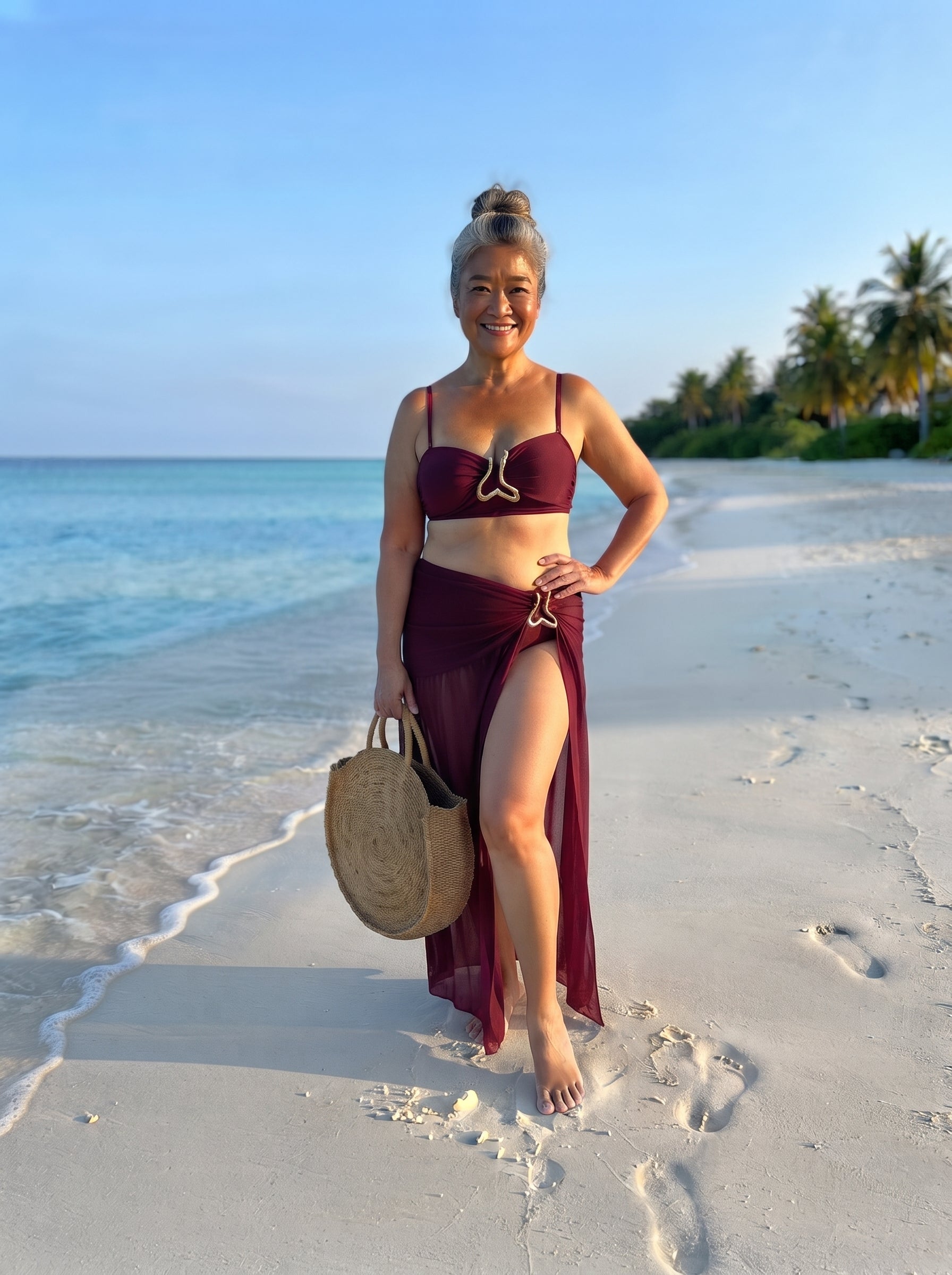 Conjunto Luxo Biquíni + Saia Catarina