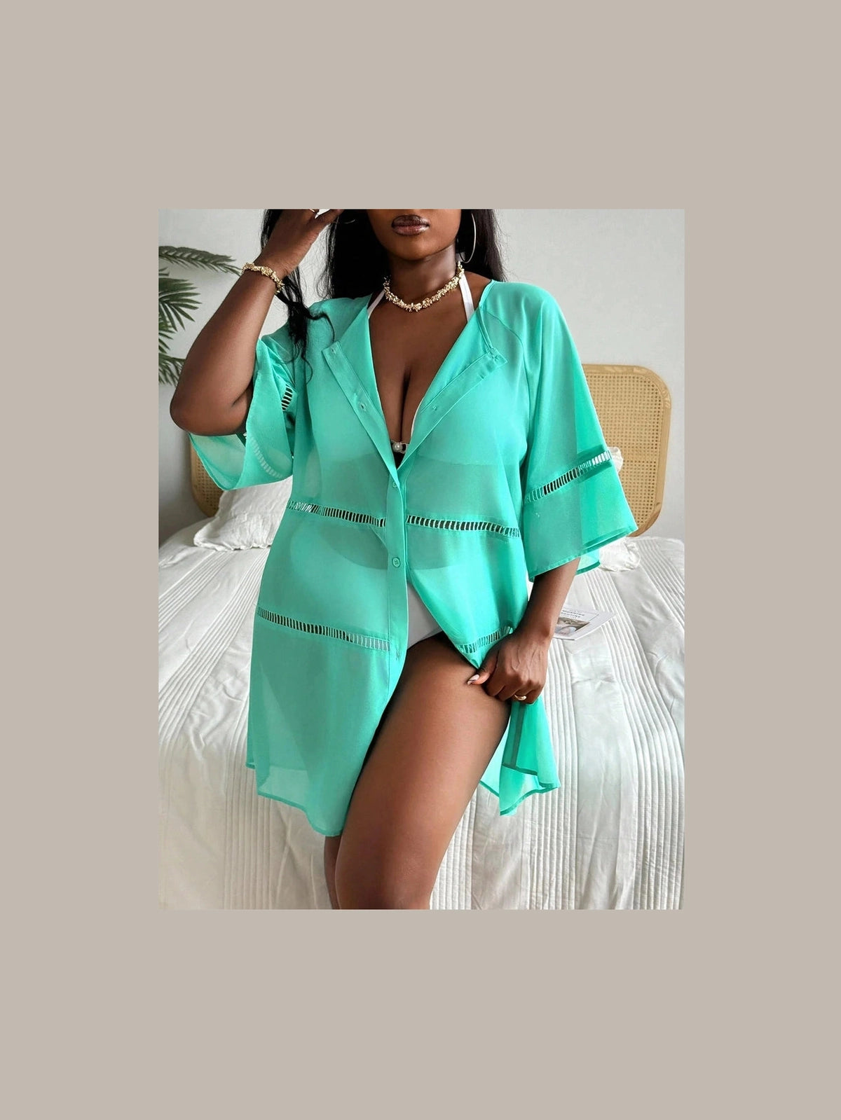 Saída de Praia Plus Size Bella