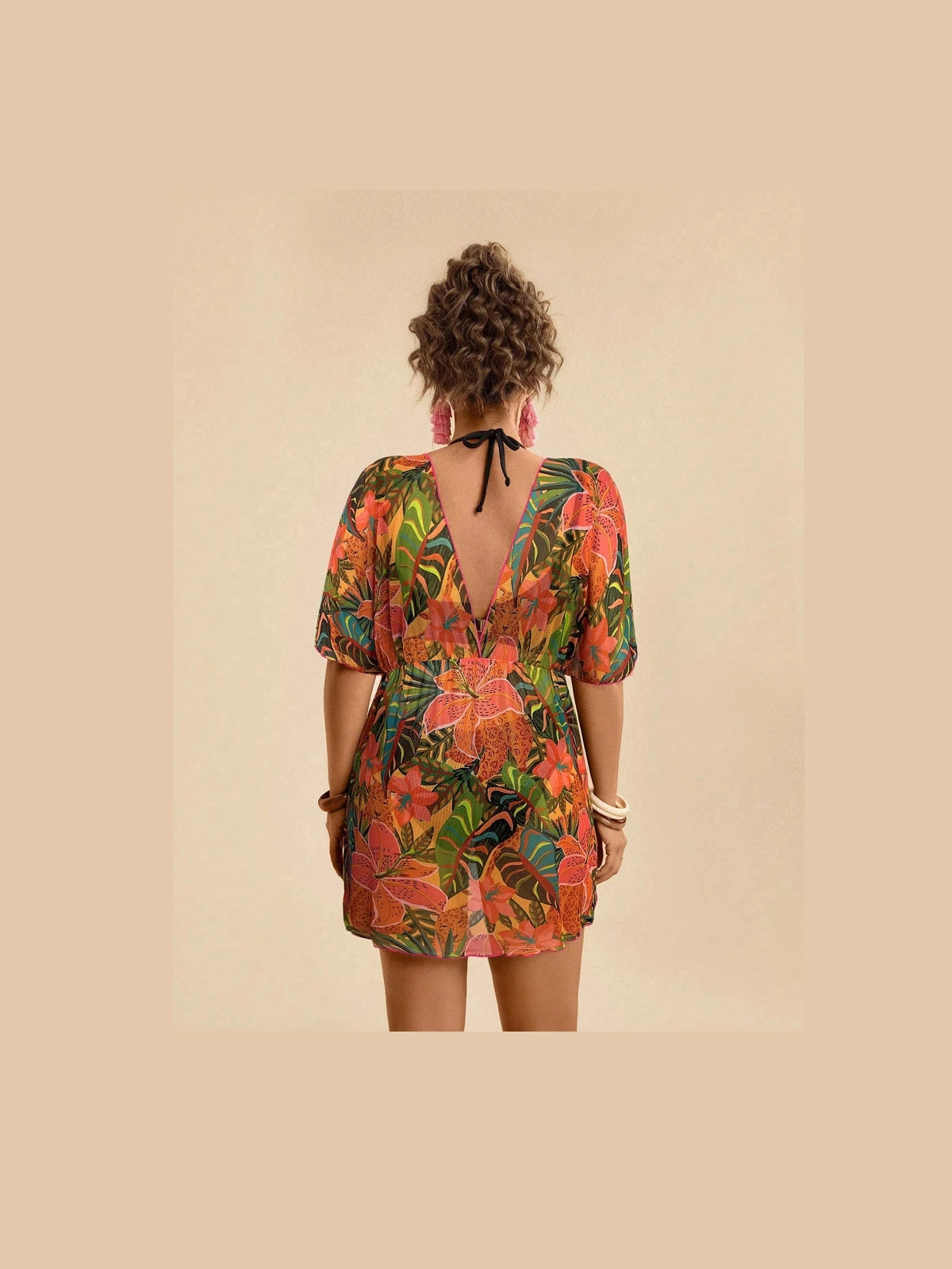 Saída de Praia Plus Size Flora