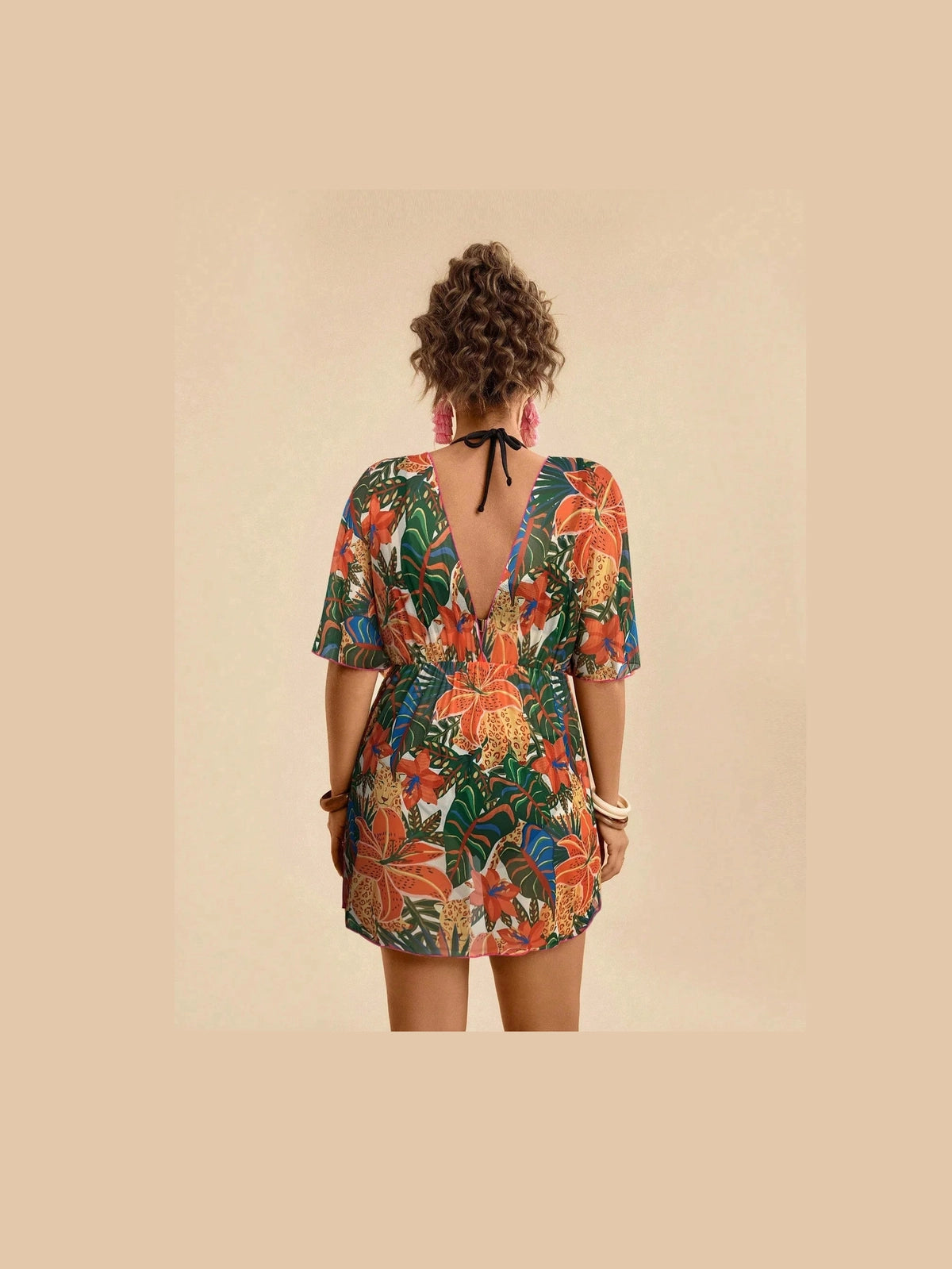 Saída de Praia Plus Size Flora
