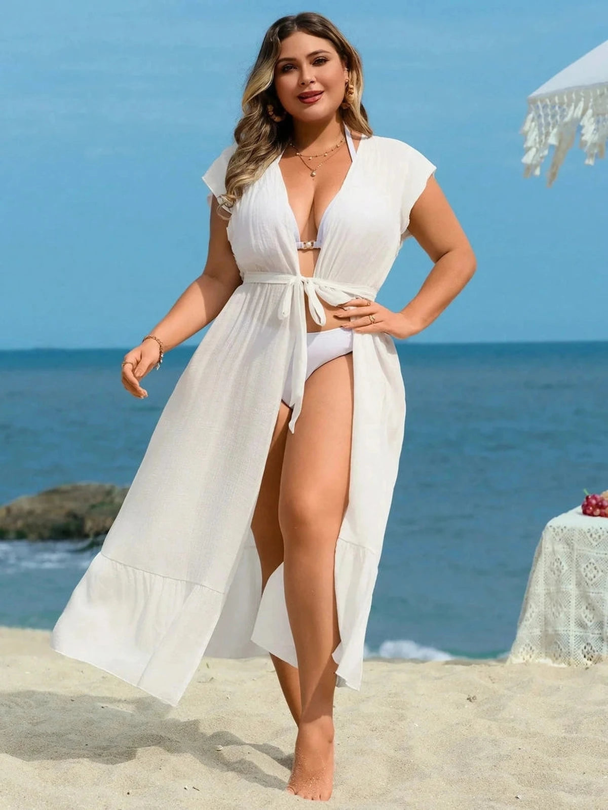 Saída de Praia Plus Size Priscila