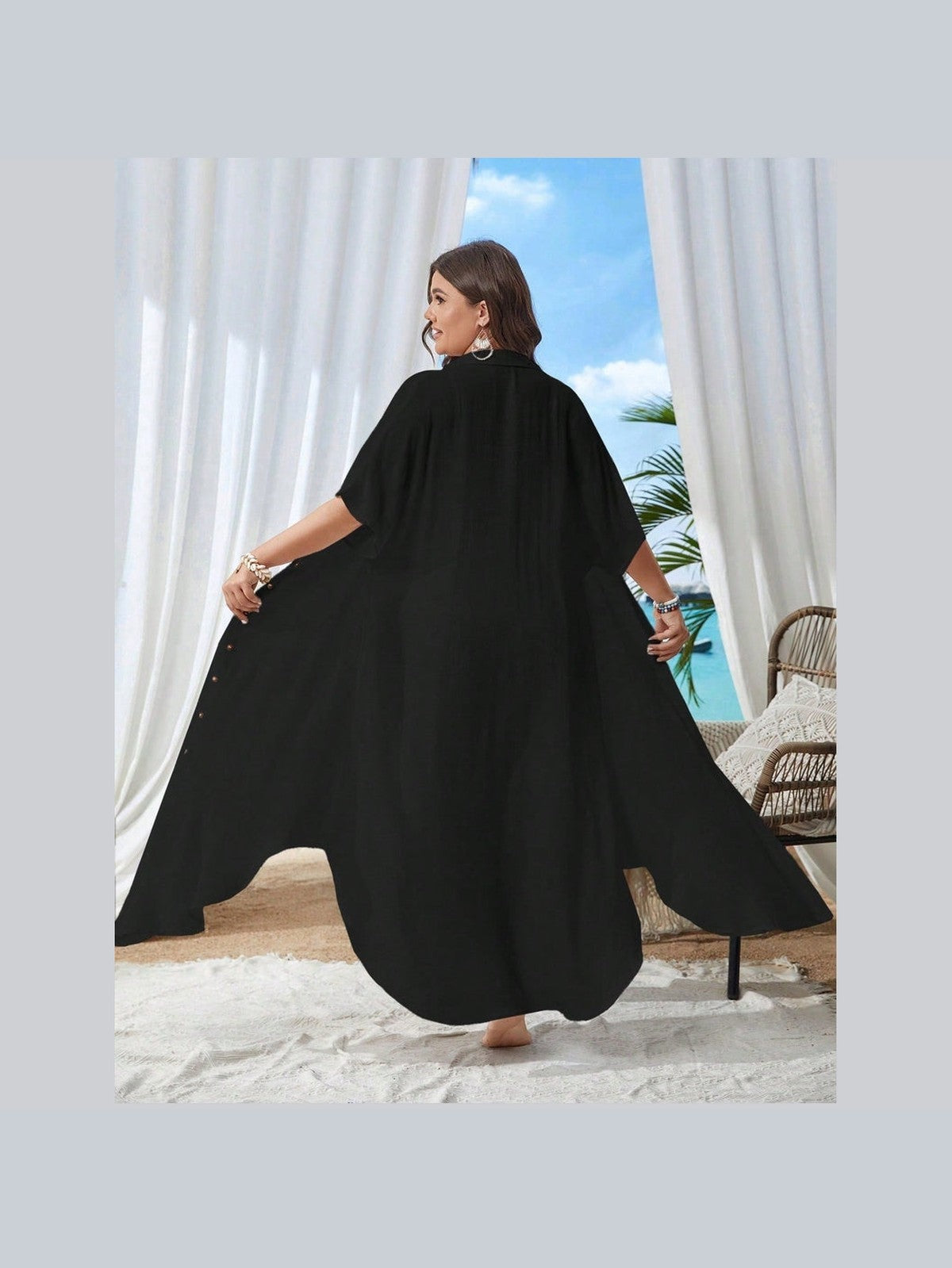 Saída de Praia Plus Size Vivian
