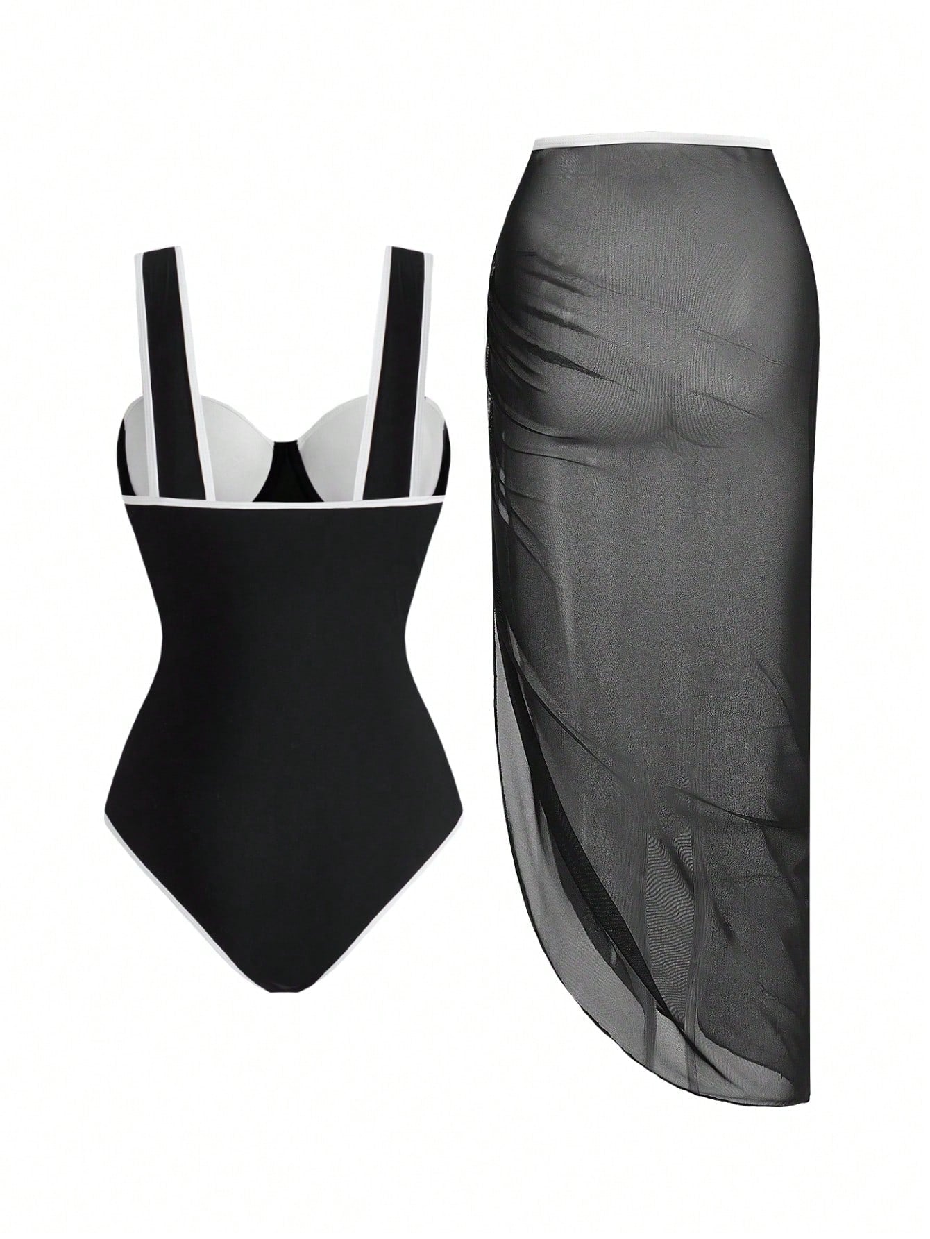 Conjunto Luxo Maiô + Saia Samantha