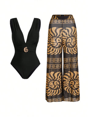 Conjunto Luxo Maiô + Short Soraya