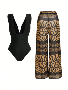 Conjunto Luxo Maiô + Short Soraya