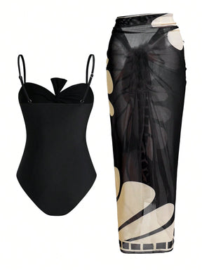 Conjunto Luxo Maiô + Saia Penelope