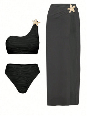 Conjunto Luxo Biquíni + Saia Pamela