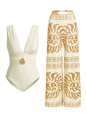 Conjunto Luxo Maiô + Short Soraya