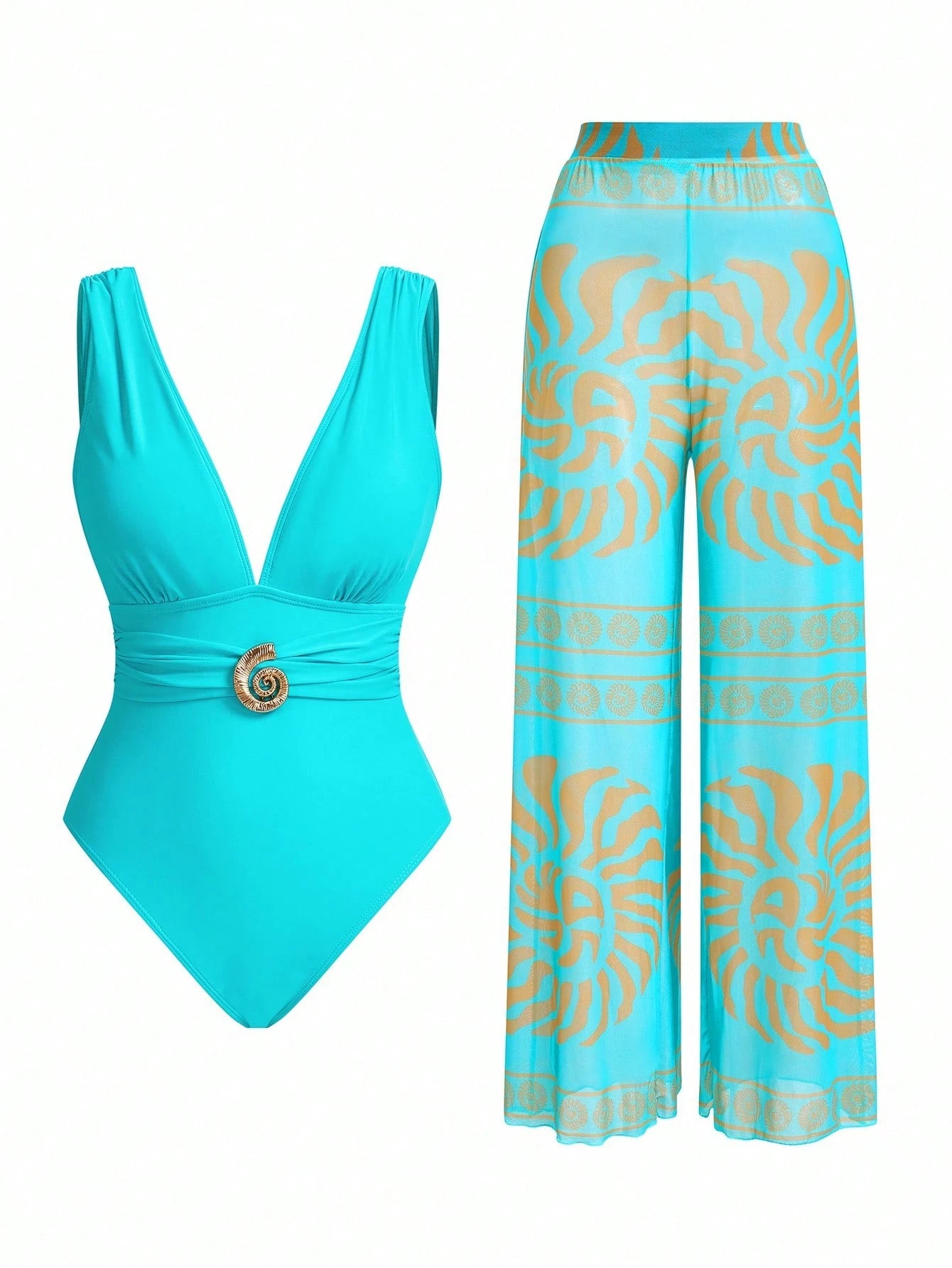 Conjunto Luxo Maiô + Short Soraya