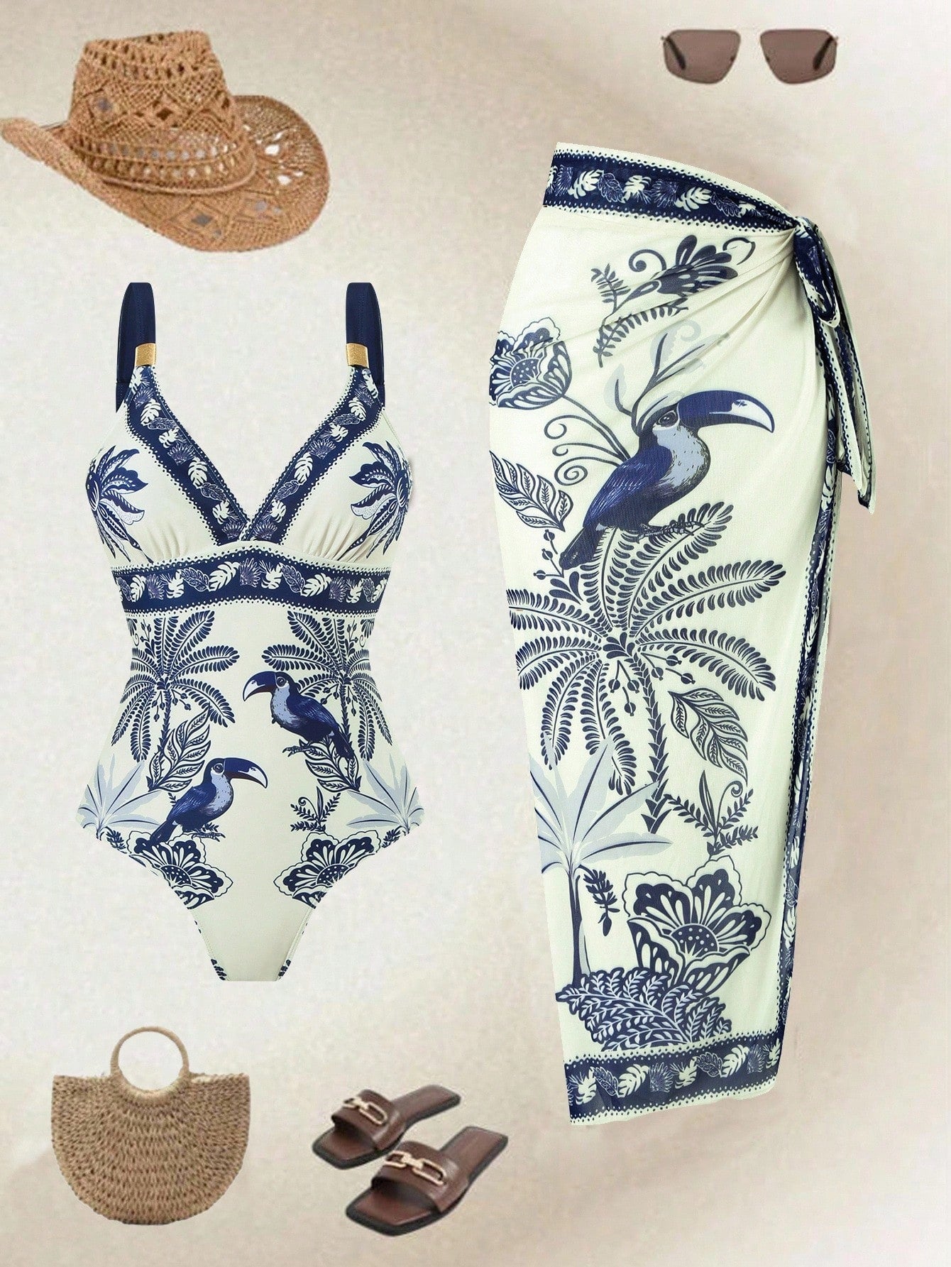 Conjunto Luxo Maiô + Saia helena