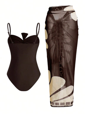Conjunto Luxo Maiô + Saia Penelope