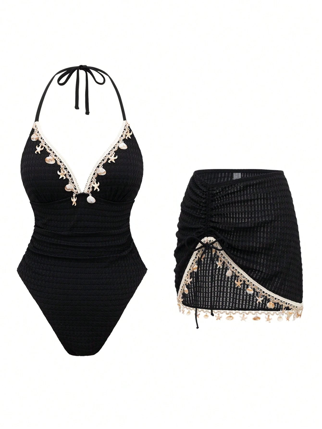 Conjunto Luxo Maiô + Saia Beatriz