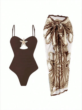 Conjunto Luxo Maiô + Saia Bárbara