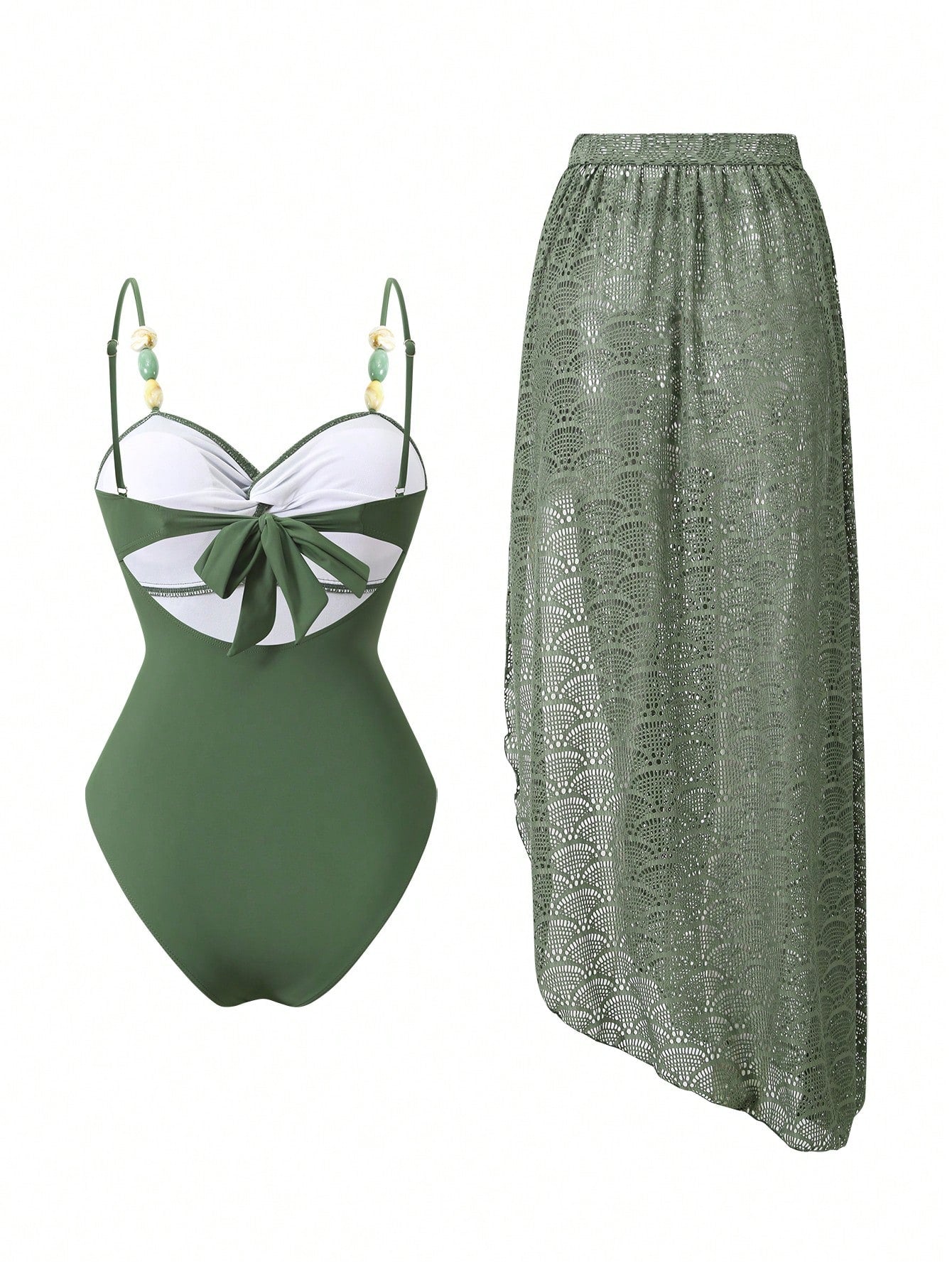 Conjunto Luxo Maiô + Saia Karina