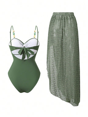 Conjunto Luxo Maiô + Saia Karina