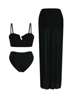 Conjunto Luxo Biquíni + Saia Catarina