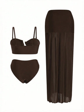 Conjunto Luxo Biquíni + Saia Catarina