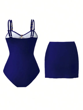 Conjunto Luxo Maiô + Saia Patrícia