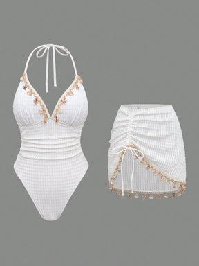 Conjunto Luxo Maiô + Saia Beatriz