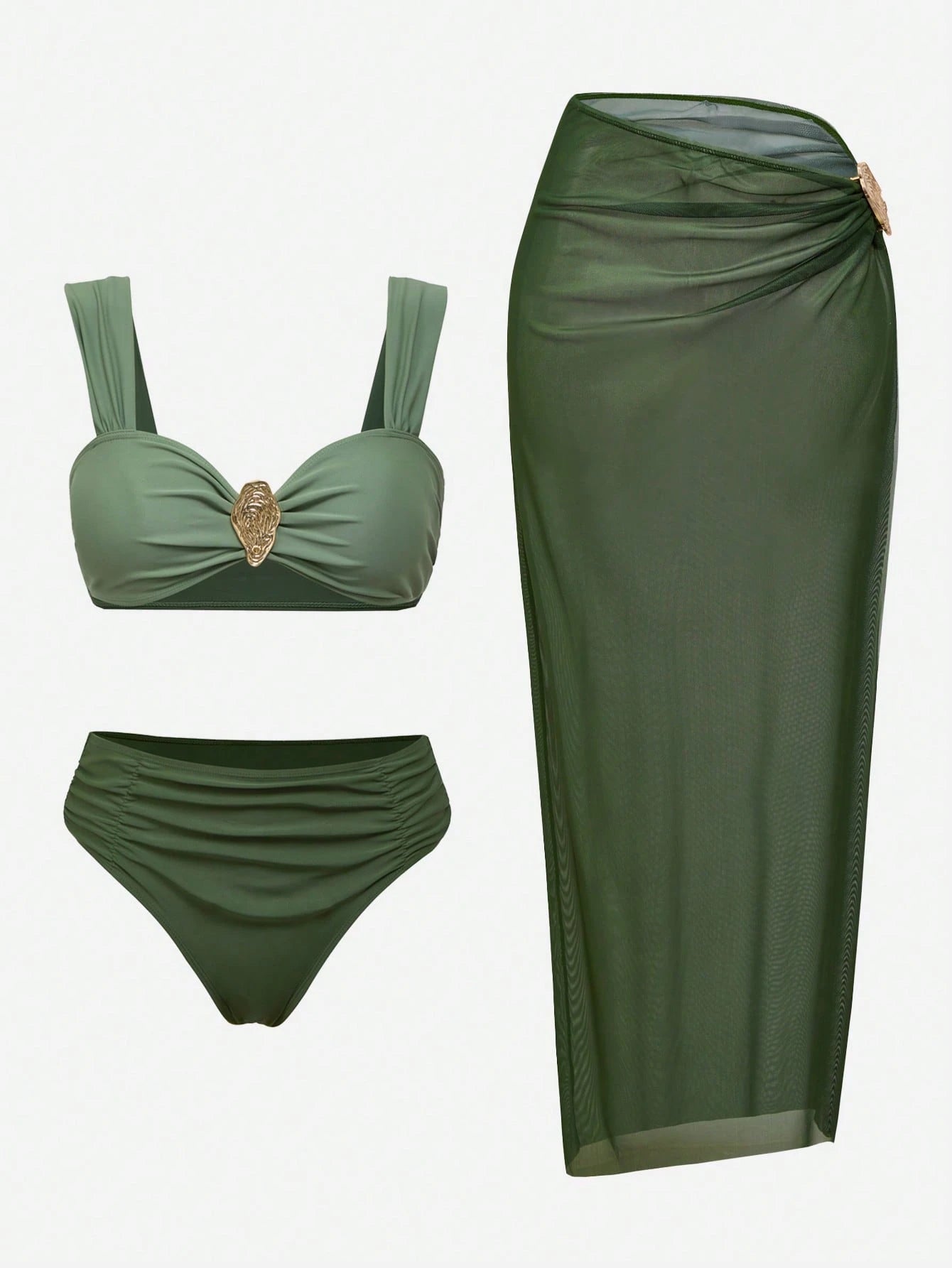 Conjunto Luxo Biquíni + Saia Tabatha