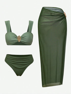 Conjunto Luxo Biquíni + Saia Tabatha