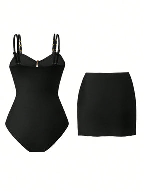 Conjunto Luxo Maiô + Saia Patrícia