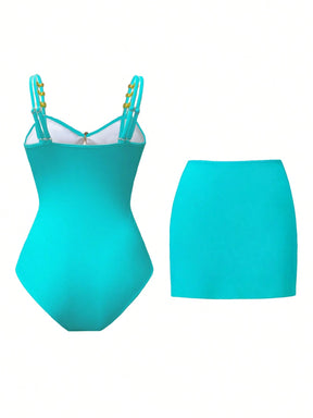 Conjunto Luxo Maiô + Saia Patrícia