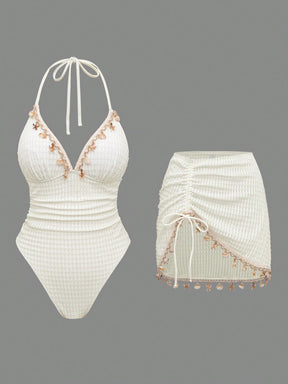 Conjunto Luxo Maiô + Saia Beatriz