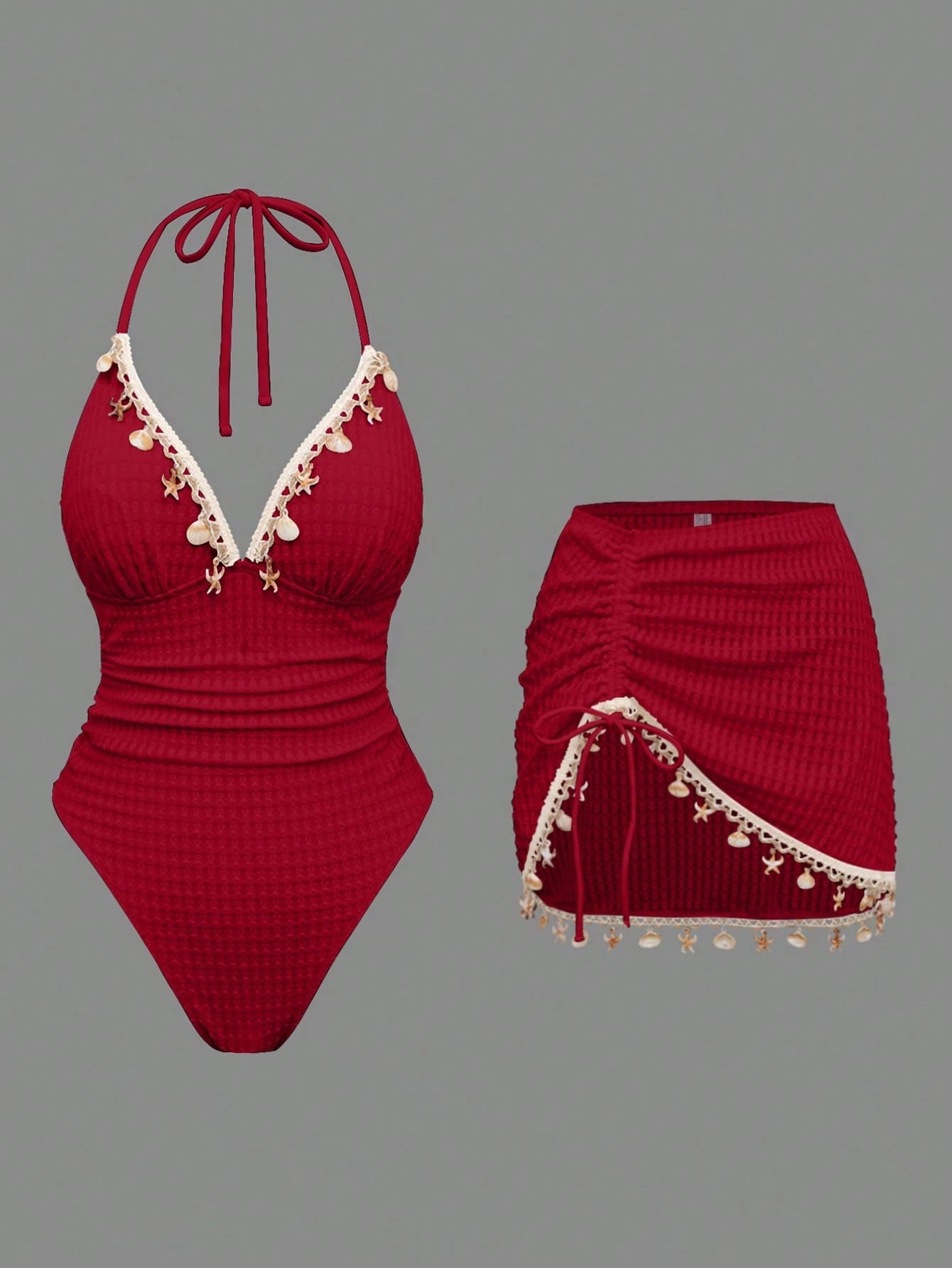 Conjunto Luxo Maiô + Saia Beatriz