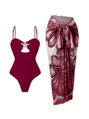 Conjunto Luxo Maiô + Saia Bárbara
