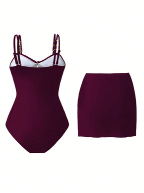 Conjunto Luxo Maiô + Saia Patrícia