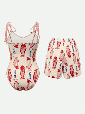Conjunto Luxo Maiô + Short Bruna