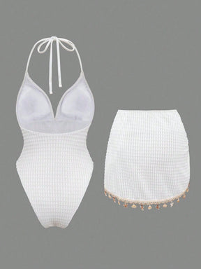Conjunto Luxo Maiô + Saia Beatriz