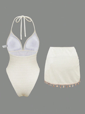 Conjunto Luxo Maiô + Saia Beatriz