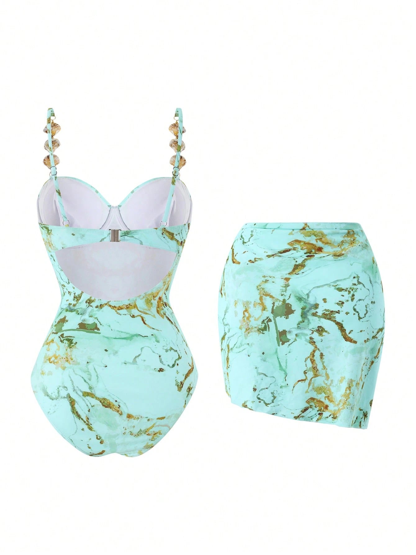 Conjunto Luxo Maiô + Saia Valentina