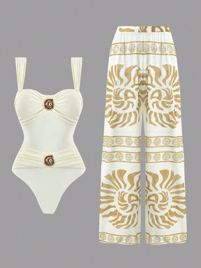 Conjunto Luxo Maiô + Calça Wanessa