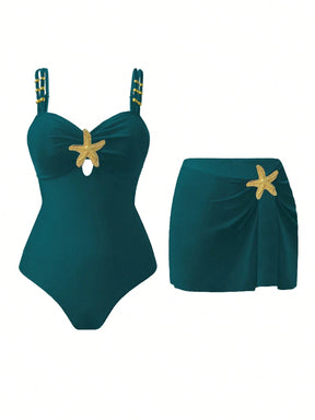 Conjunto Luxo Maiô + Saia Patrícia