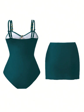 Conjunto Luxo Maiô + Saia Patrícia