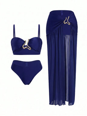 Conjunto Luxo Biquíni + Saia Catarina