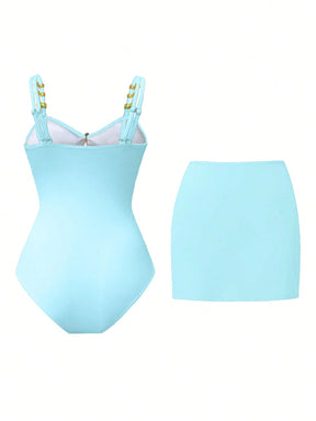 Conjunto Luxo Maiô + Saia Patrícia
