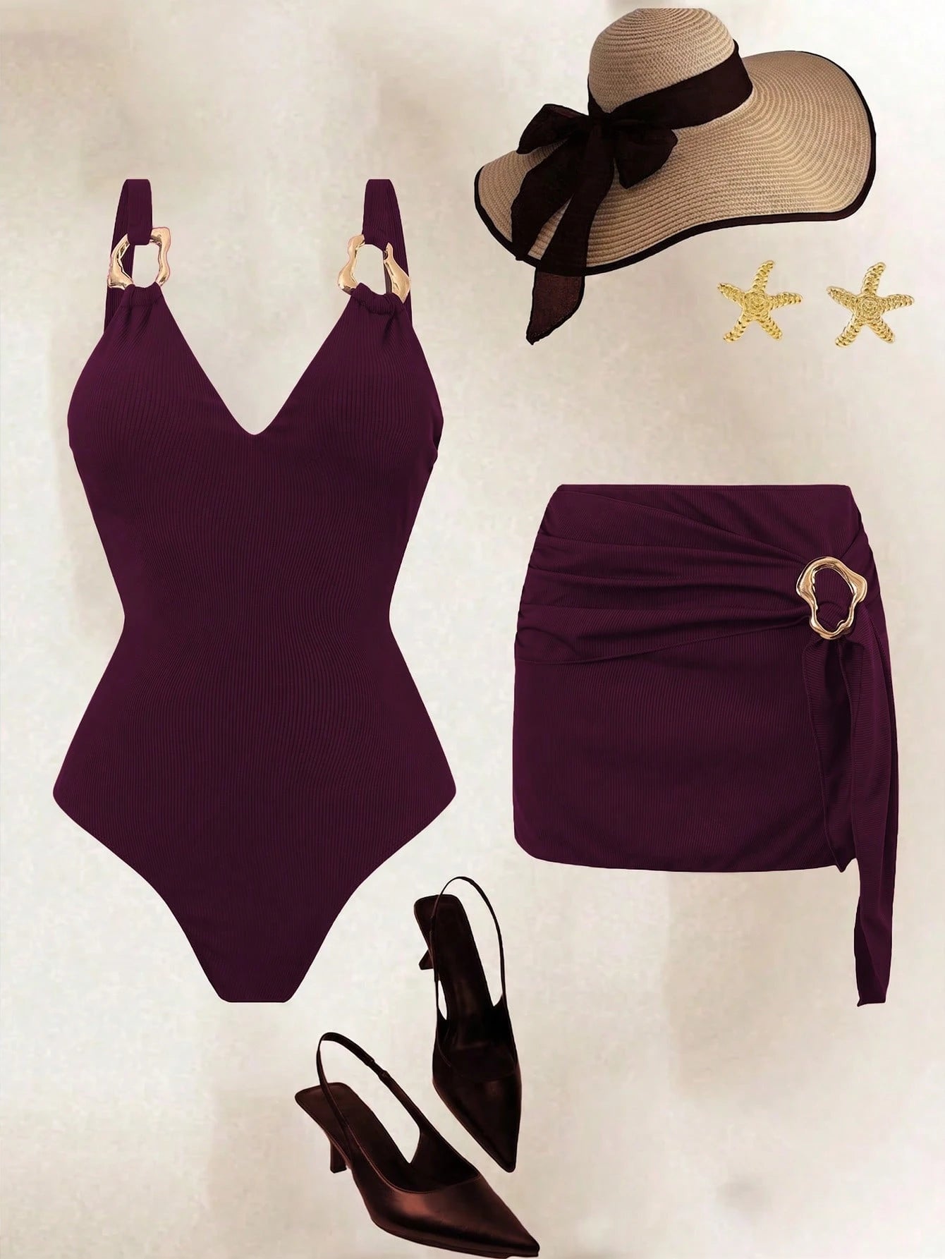 Conjunto Luxo Maiô + Short Penelope
