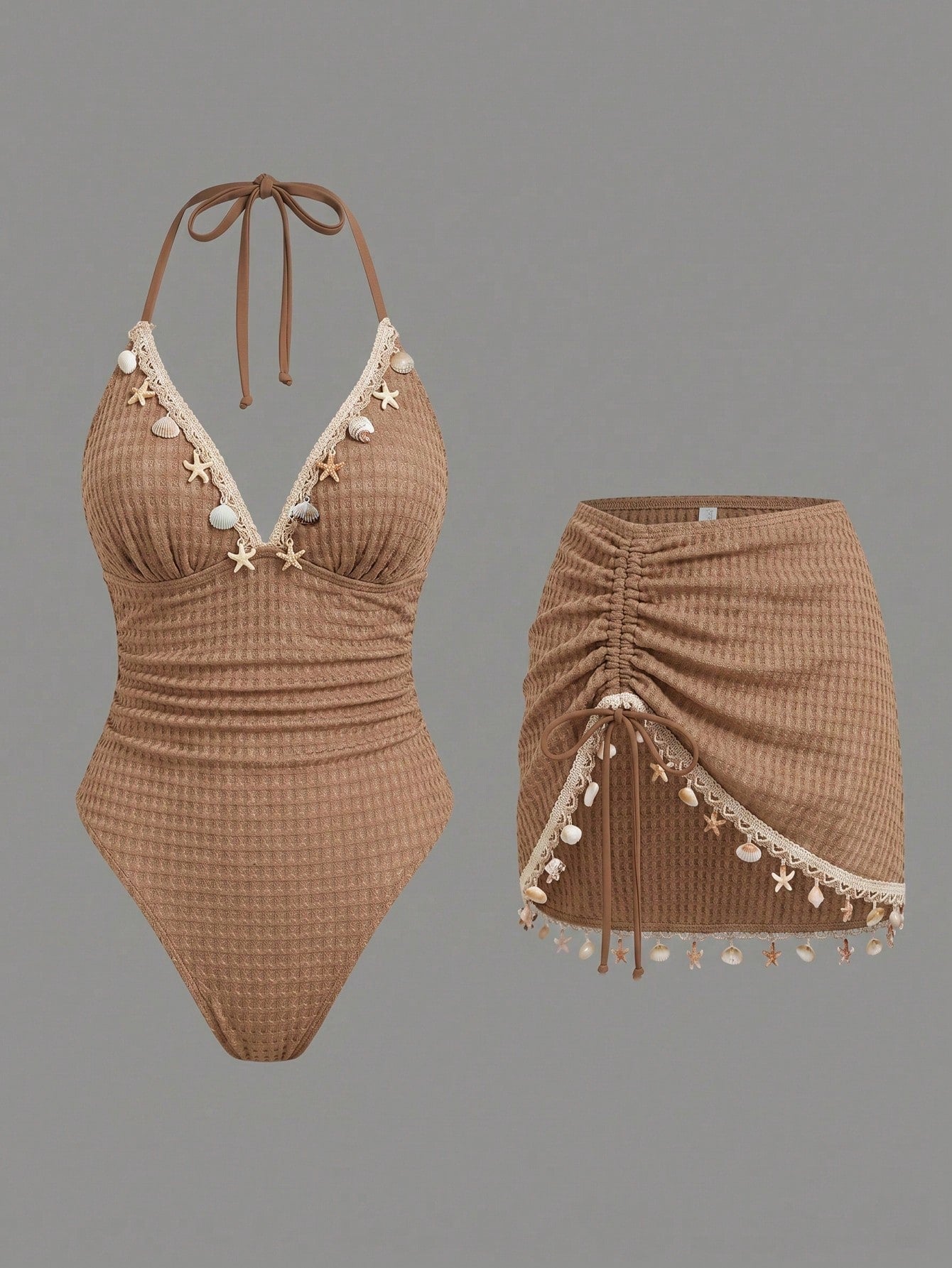 Conjunto Luxo Maiô + Saia Beatriz