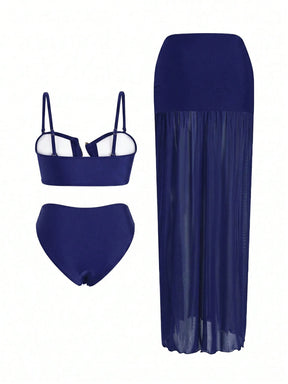Conjunto Luxo Biquíni + Saia Catarina