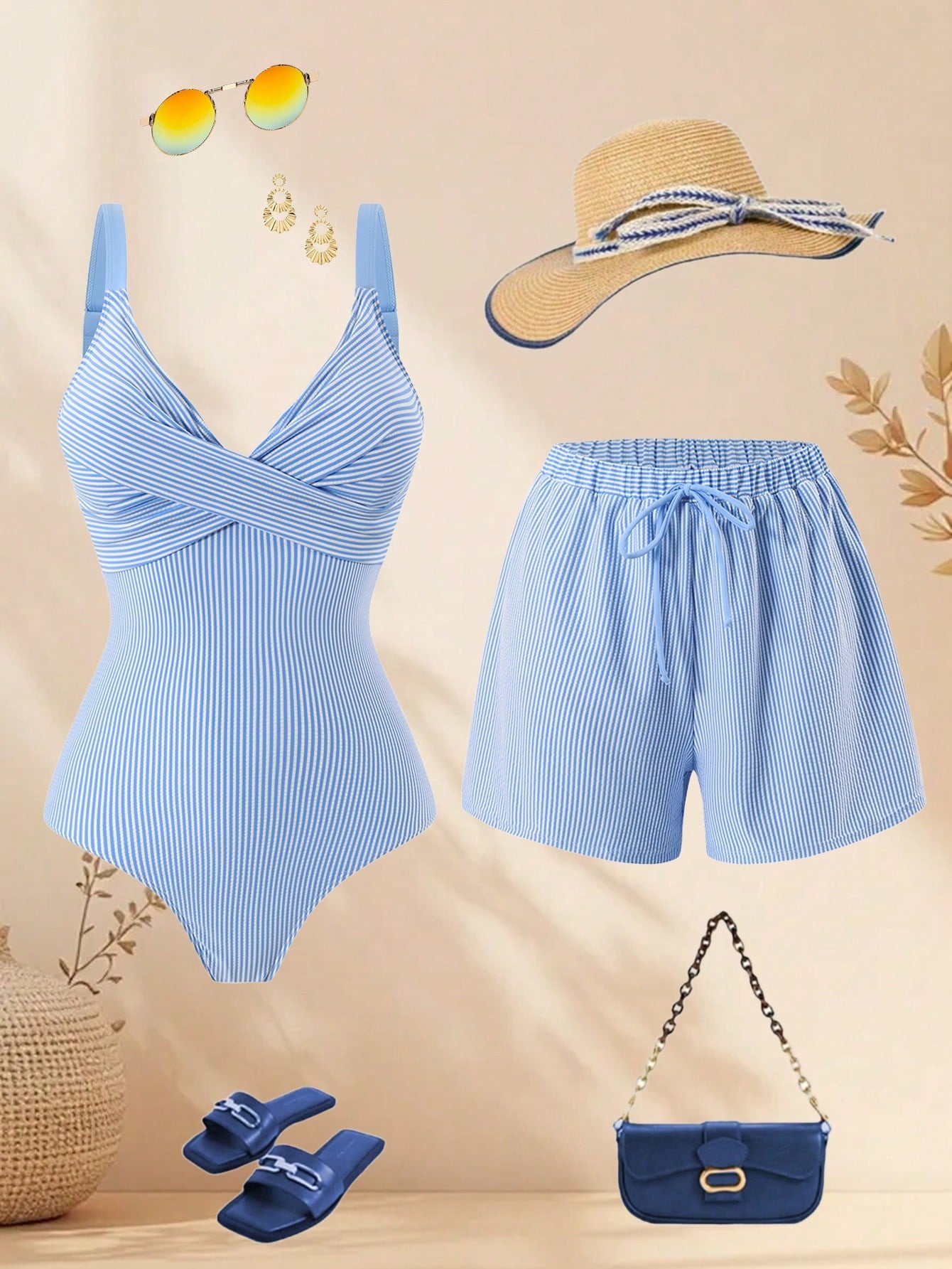 Conjunto Luxo Maiô + Short Ananda