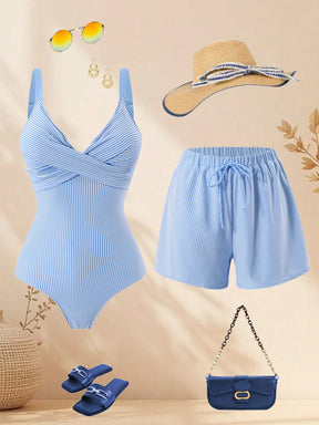 Conjunto Luxo Maiô + Short Ananda