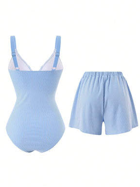 Conjunto Luxo Maiô + Short Ananda