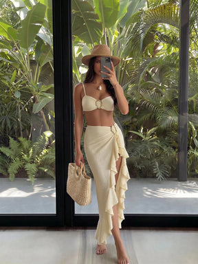 Conjunto Luxo Biquíni + Saia Thaís